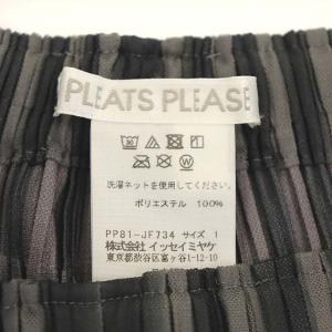 PLEATS PLEASE ISSEY MIYAKE イッセイミヤケ メッシュプリーツワイドパンツ 1 グレー