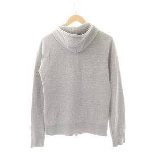 LOOPWHEELER ジップアップ パーカー 長袖 フード M ライトグレー