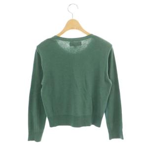 agnes b. ショートニットカーディガン 1 緑 グリーン