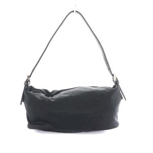 FENDI FFプレート ワンショルダーバッグ ポーチ 黒 ブラック