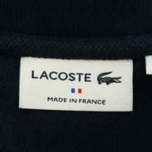 LACOSTE ポロワンピース 膝丈 半袖 40 紺 ネイビー