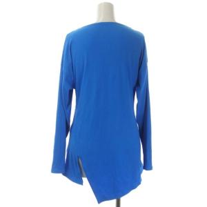 nagonstans 23SS boat-neck rash guard ラッシュガード カットソー アシンメトリー 長袖 M 青 ブルー