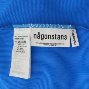 nagonstans 23SS boat-neck rash guard ラッシュガード カットソー アシンメトリー 長袖 M 青 ブルー