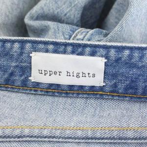 upper hights THE HIS ボーイフレンドクロップドデニムパンツ ジーンズ テーパード ジッパーフライ 23 ライトブルー 187107