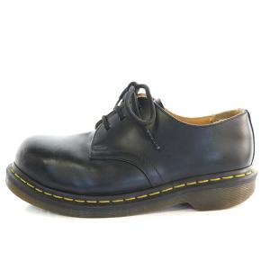 Dr.Martens 3ホールレザーシューズ ステッチ UK5 24.0cm 黒 ブラック