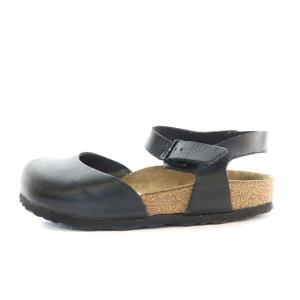 BIRKENSTOCK メッシーナ Messina サンダル ストラップ レザー 36 23.0cm 黒 ブラック