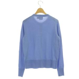 POLO RALPH LAUREN コットン クルーネック カーディガン ニット 長袖 XS 水色 ライトブルー