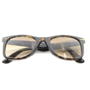 Ray-Ban WAYFARER べっ甲柄 サングラス ロゴ グラデーション 5222 茶色 ブラウン RB2140-F 902/51