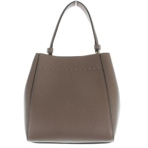 TORY BURCH 22AW マックグロー スモール バケットバッグ 2WAY レザー ブラウン