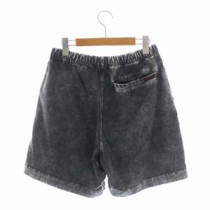 GRAMiCCi ショートパンツ イージー ロゴ刺繍 36 ダークグレー