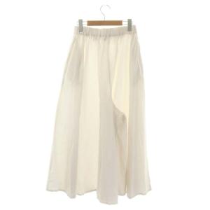 nest Robe 21AW コットンラミー超撥水 キュロットパンツ イージー F オフホワイト