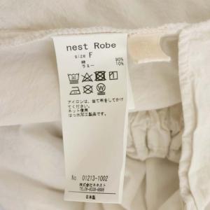 nest Robe 21AW コットンラミー超撥水 キュロットパンツ イージー F オフホワイト