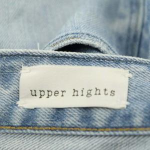 upper hights THE STELLA デニムパンツ ジーンズ スリム ダメージ加工 ストレッチ 22 ライトブルー