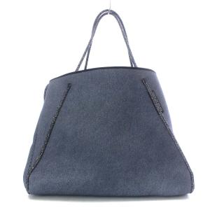 STATE OF ESCAPE トートバッグ ハンドバッグ ネオプレン ポーチ付き ネイビー