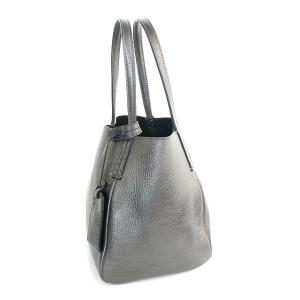 HIROFU ミニ トートバッグ ハンドバッグ グレー