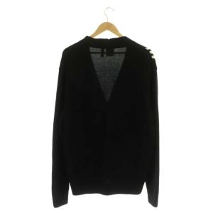 adidas Originals RIFTA メトロ オーバーサイズ カーディガン ニット 長袖 Vネック L 黒 白 ブラック ホワイト