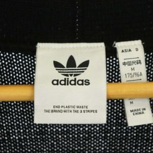 adidas Originals RIFTA メトロ オーバーサイズ カーディガン ニット 長袖 Vネック L 黒 白 ブラック ホワイト