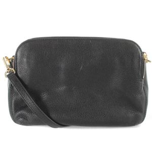MICHAEL KORS ダブルジップ 牛革 ショルダーバッグ レザー ロゴ 黒 ブラック 30H4GBFM2L