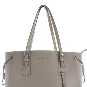 MICHAEL KORS トートバッグ ハンドバッグ レザー ロゴ グレージュ 30H7SV6TBL