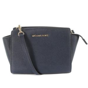 SELMA ショルダーバッグ ロゴ レザー 紺 ネイビー 30T3GLMM2L