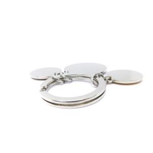 CHANEL キーリング ストラップ キーホルダー シルバー色