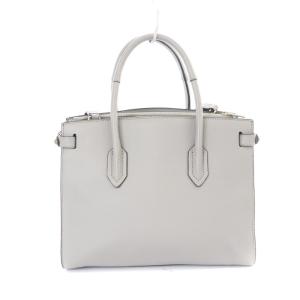 FURLA PIN 2WAY ハンドバッグ ショルダーバッグ レザー グレー