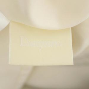 Diagram GRACE CONTINENTAL 22AW ラインペイントスカート ロング ミモレ丈 36 白 紺 ホワイト ネイビー