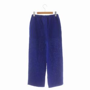 fog linen work リネンパンツ ワイド テーパード イージー 青 ブルー