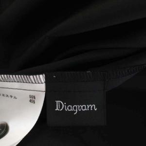 Diagram GRACE CONTINENTAL 22AW シャツ ボウタイ 長袖 ボリュームスリーブ 前開き 38 黒 ブラック