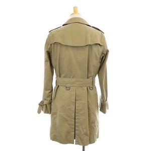 Paul Stuart トレンチコート ロング アウター ライナー付き ウール 46 ダークベージュ