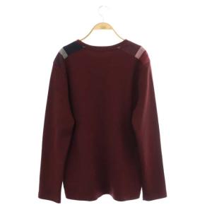 BLACK LABEL CRESTBRIDGE ニット セーター 長袖 チェック L ボルドー