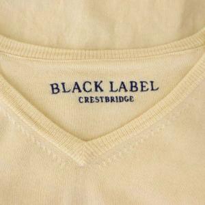 BLACK LABEL CRESTBRIDGE ニット セーター 長袖 Vネック 3 ベージュ