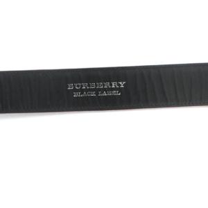 BURBERRY BLACK LABEL ブラックレーベル ベルト レザー ロゴ 黒 ブラック