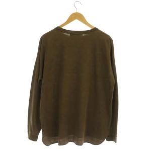 REMI RELIEF アパルトモン別注 Print L/S Tee ロンT Tシャツ カットソー 長袖 ロゴ F 茶色 ブラウン