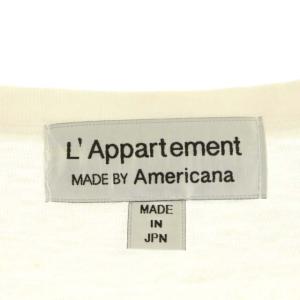 AMERICANA アパルトモン 別注 21SS AC Long T-sh  ロンT カットソー Tシャツ 長袖 プリント 白 ホワイト