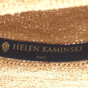 HELEN KAMINSKI 帽子 麦わら ハット リボンモチーフ ラフィア ベージュ