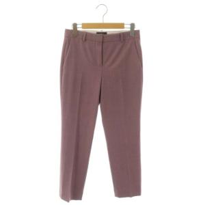 テーパードパンツ ウール センタープレス 00 紫 パープル