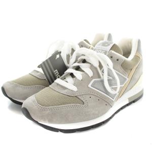 New Balance M996 スニーカー ロゴ スエード 24cm グレー