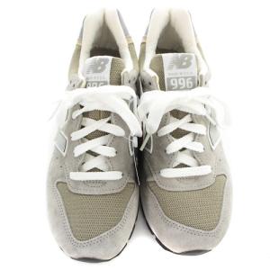New Balance M996 スニーカー ロゴ スエード 24cm グレー