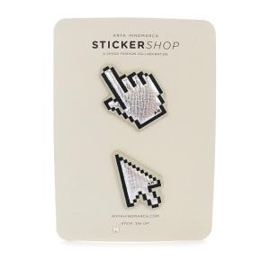 STICKERS ステッカー CURSORS カーソール シルバー色 黒 ブラック