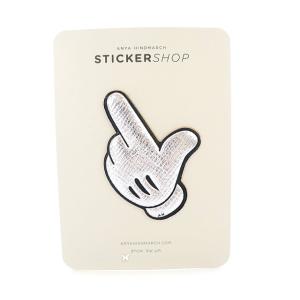 Disney STICKERS ステッカー ハンド シルバー色 黒 ブラック
