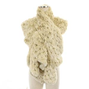 GRACE CONTINENTAL ラビットファーショール ストール ベージュ