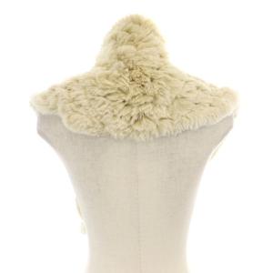 GRACE CONTINENTAL ラビットファーショール ストール ベージュ