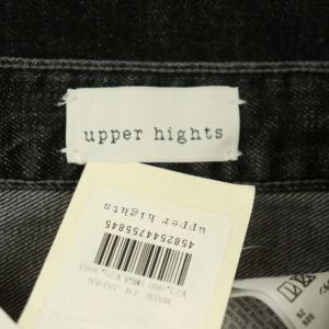 upper hights THE STELLA ボーイズデニムパンツ ジーンズ ジップフライ テーパード 24 黒 ブラック 13921902CAL