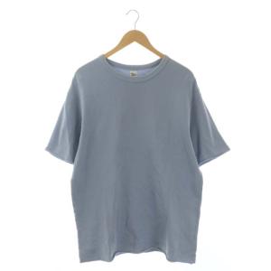 23SS French Terry Cut Off Tee トップス カットソー スウェット地 五分袖 M 水色 ライトブルー