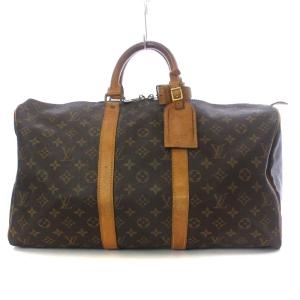 M41428 ボストンバッグ ハンドバッグ モノグラム キーポル45 ブラウン