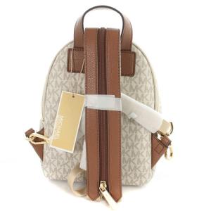 MICHAEL KORS シグネチャー リュックサック ロゴ 総柄 べージュ 茶色 ブラウン