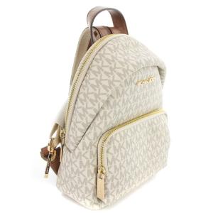 MICHAEL KORS シグネチャー リュックサック ロゴ 総柄 べージュ 茶色 ブラウン