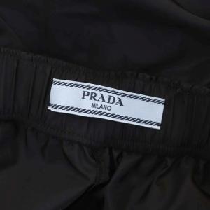 PRADA 22SS Light Re-nylon Pants サイドラインパンツ 38S ブラック ホワイト