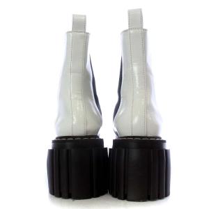 STELLA McCARTNEY PLASTIC EMILIE BOOT チェルシーブーツ サイドゴア ショート 38 ホワイト